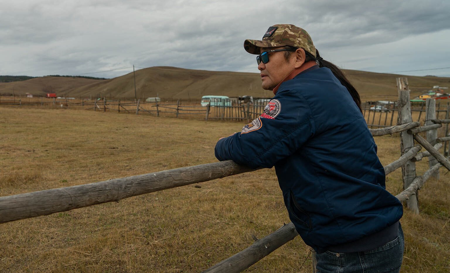 Turuu from Mongolia Eternal Landscapes looks out over the land where the Chandmana Erdene training centre will be built